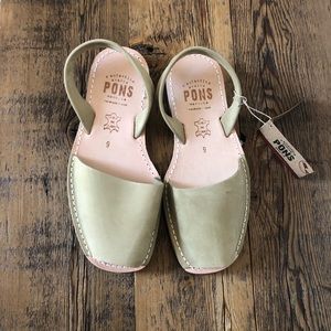 PONS Avarcas Sandals Olive NEW